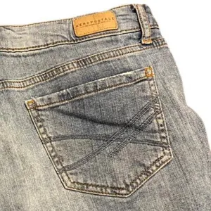 Aeropostale High Waisted Distressed Denim Jean Shorts thumbnail 6