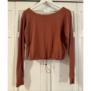 FLX urban commuter cinch hem cropped long sleeve top size small thumbnail 3