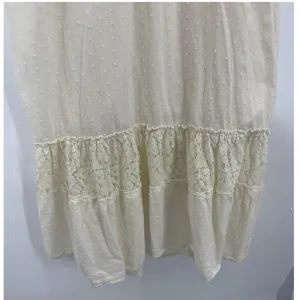 Anna Kaci Milkmaid Maxi Dress Sz XL Boho Cottagecore Lace Tiered Beach Wedding thumbnail 5
