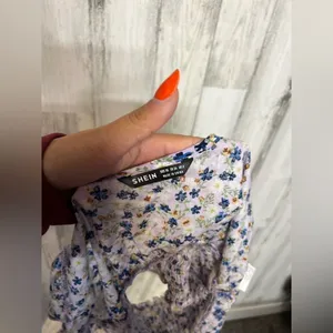 Floral crop top Purple Size XS thumbnail 5