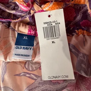 Old Navy X-Large Maxi Dress Sleeveless Side Slits Floral V-Neck Lightweight New thumbnail 8