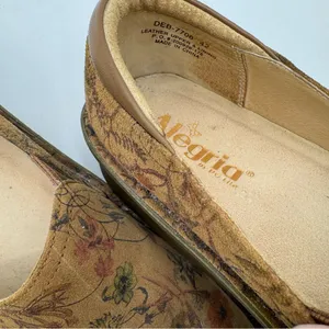 Alegria Debra‎ Woodland Wonders Leather Clogs Brown size 42 11.5/12 comfort thumbnail 5