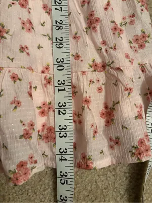 Altar’d State Pink Floral Mini Dress boho Flutter Sleeve Cottagecore large NWT thumbnail 14