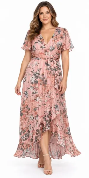 Guess – New Juna Long‎ Wrap Dress thumbnail 1