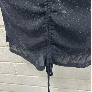 Lulu’s Black Sparkly Ruched Bodycon Mini Dress size S NWT thumbnail 8