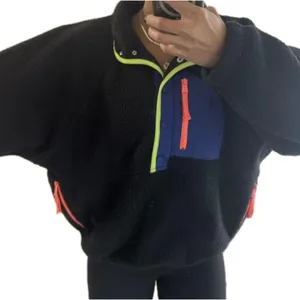 FREE PEOPLE Hit The Slopes Colorblock Pullover Black Sporty Combo Size Medium thumbnail 14