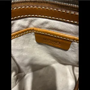 Michael Kors hobo studded leather brown bag thumbnail 4