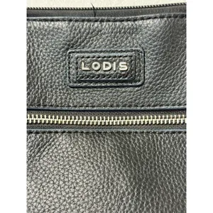 LODIS Black Women Leather, Lined, Crossbody Handbag‎ Shoulder Strap Designer thumbnail 14