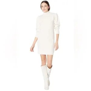 Steve Madden White Long Sleeve Sweater Dress thumbnail 4