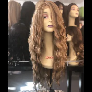 Dirty Blonde Long Beach Wave Lace Wig 2020 thumbnail 4