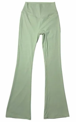 Bucked Up Sage Green Active Flare Leggings Womens M thumbnail 1