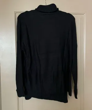 Black turtle neck sweater thumbnail 1
