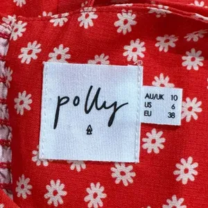 Princess Polly Westwood Valley Red Floral Mini Dress Women’s 6 thumbnail 3