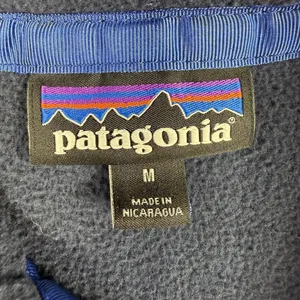 Patagonia Men's M Medium‎ Micro D Snap-T Pullover Microfleece Blue Sweatshirt thumbnail 6