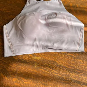 Lululemon Women's High Neck Sports Bra - Light Pink thumbnail 2