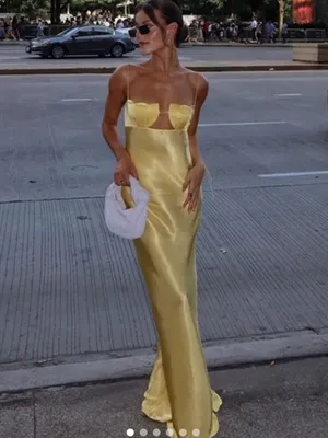 Anna October Tulip maxi Gown in Yellow thumbnail 7