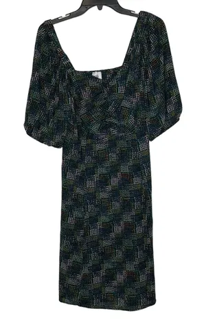CAbi Dress Size Medium Multi Geometric Pattern Stretch Blend SS‎ Women thumbnail 1