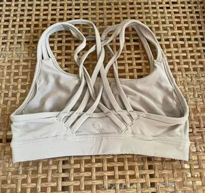 Athleta Gray Sports Bra thumbnail 3