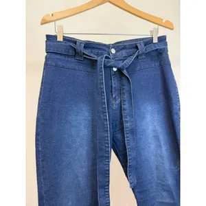 Pantete Curvy Flare Jeans With Belt Dark Wash SzXL /34 thumbnail 4