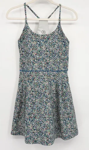 Sage Collective Womens Ditsy Floral Racerback Athletic Active Tennis Dress M thumbnail 1