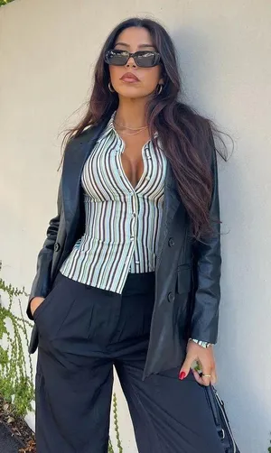 Ellen faux leather jacket thumbnail 2