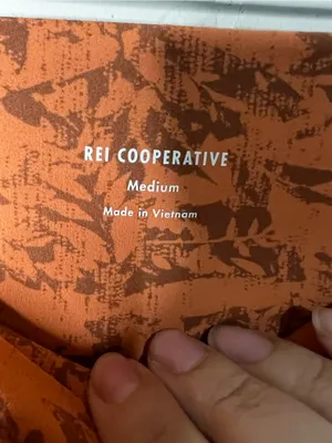 REI Co-Op Take Your Time Orange Brown Leaf So Soft 7/8 Pockets Athletic Leggings thumbnail 6