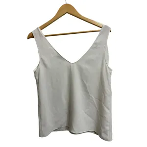 Amanda‎ Uprichard women's white tie v neck blouse size Medium thumbnail 5