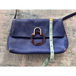 Vince Camuto Admiral Blue 100% Genuine Leather Crossbody Bag thumbnail 10