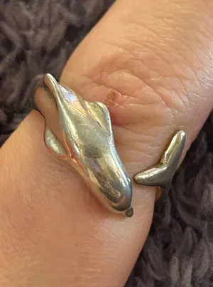 Ring band silver plated size 6.5 g32 thumbnail 1