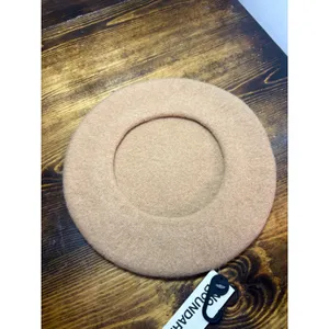 No‎ Boundaries Tan Wool Felt Beret thumbnail 2