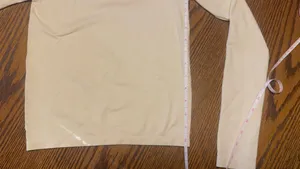 Cream White Seamless Square Neck Long Sleeve Top thumbnail 4
