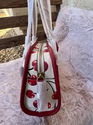 Coach Swing Zip Bag With Cherry Print $425 NWT Cz494 thumbnail 2