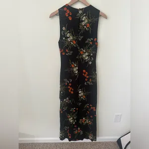 Reformation Ledger Maxi Long Formal Black Dress in Robyn Floral 0 thumbnail 6