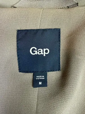 Gap Modern Gray Lightweight Open Front Belted Trench Coat Size Medium thumbnail 3