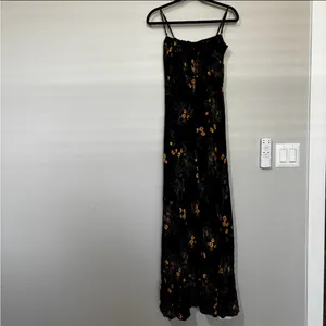 Reformation Ingrid Navy Mademoiselle Maxi Dress Size 4 thumbnail 5