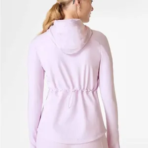 Sweaty Betty Lavender Hooded Zip Up Athletic Jacket Running Workout Activewear thumbnail 2