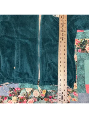 The North Face $120 Woman’s Medium teal fleece zip jacket Outdoor Or Casual thumbnail 8