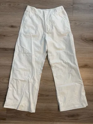 Roller Rabbit White Wide Leg Cropped Pants Size XS thumbnail 1