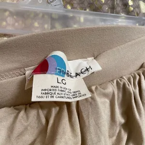 Free People Beach Nude Ruched Strapless Tube Top Large NWOT thumbnail 4