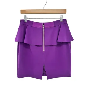 Alice + Olivia Purple Ena Hook Eye‎ Closure Blazer Skirt Suit Outfit Set Size 6 thumbnail 9