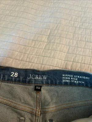 J. Crew Nipped straight high rise jean in semi stretch Bangkok med wash 28” thumbnail 4