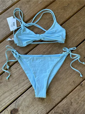 NWT L*Space Hartley bikini set light blue small thumbnail 4