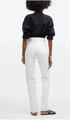 Madewell Pure White Vintage CanvasComfort Stretch white straight l thumbnail 2