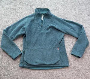 The North Face Women’s Sherpa Quarter Zip Fleece Pullover Teal Blue Gorpcore L thumbnail 1