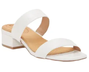 Corso Como CC Faeya croc embossed white square heel double strap sandal size 6 thumbnail 1