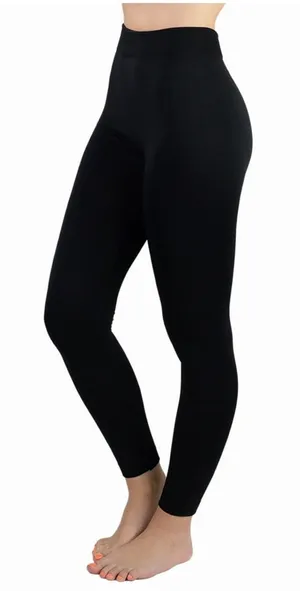 Fleece Lined Leggings - High Waisted Compression fit Winter Tights thumbnail 1