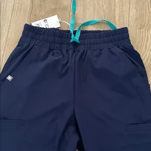 Figs Womens Saumer High Waisted Fionlite Jogger Scrub Pants, Navy, Size XS, NWT thumbnail 4