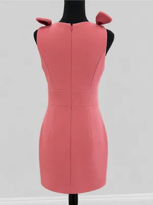 Elliatt Aster Dress Rosewood Pink Bow Shoulder Cocktail Mini Dress Sz M Modern thumbnail 9