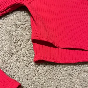 ZARA Red Long Sleeve cross wrap facade Top never worn thumbnail 3