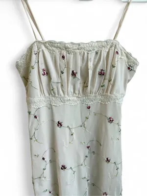 Faithfull The Brand Embroidered Mesh Cami Dress thumbnail 3
